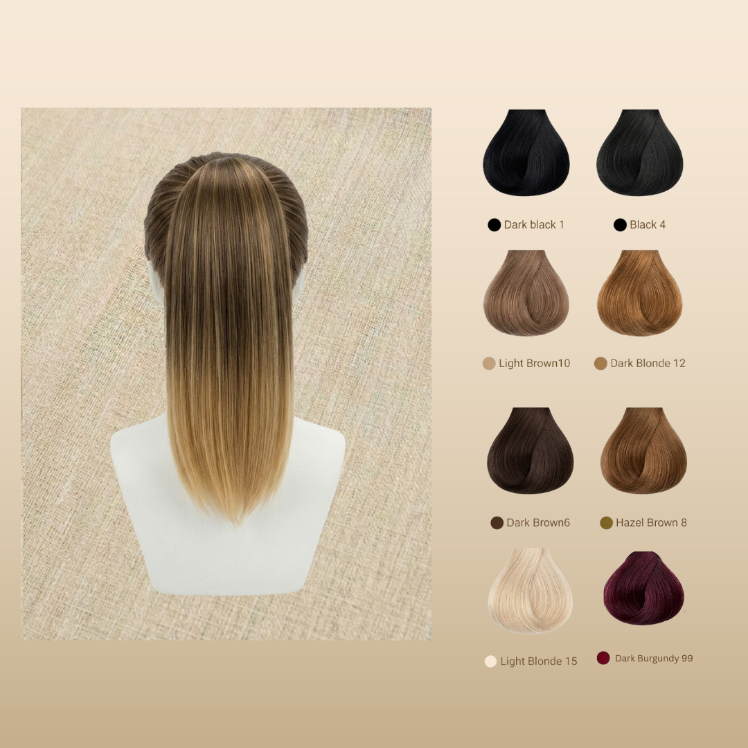 Claw clip ponytail seamless short