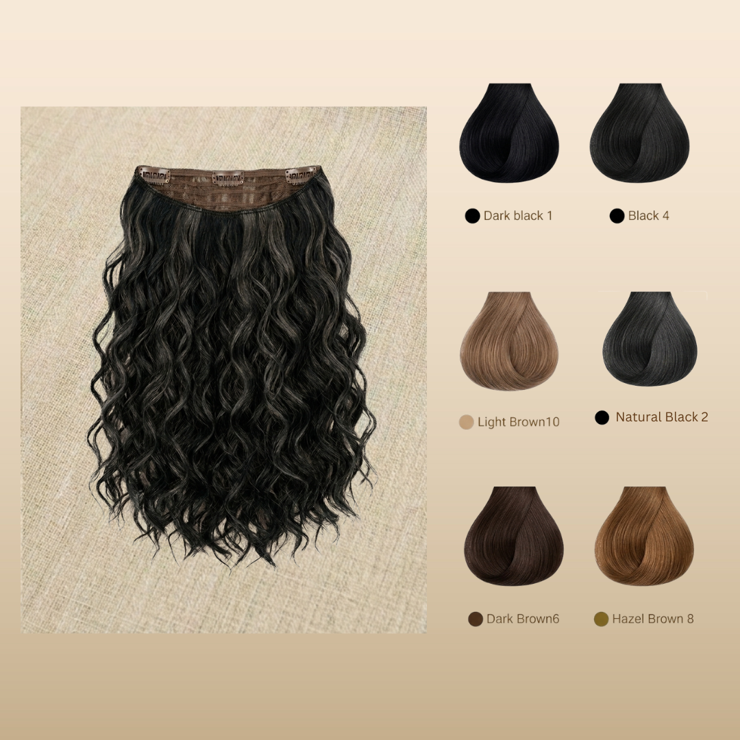 Curly hair extension Short