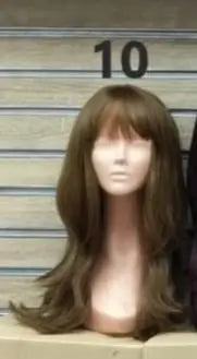 Layered wig with a French cut