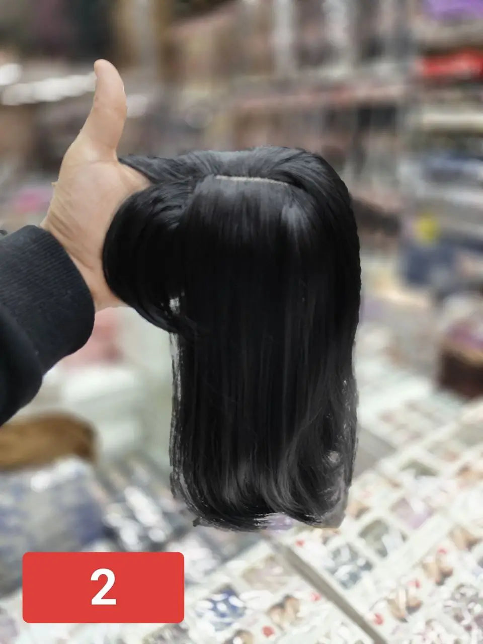 Topper Hair Extension With a French cut