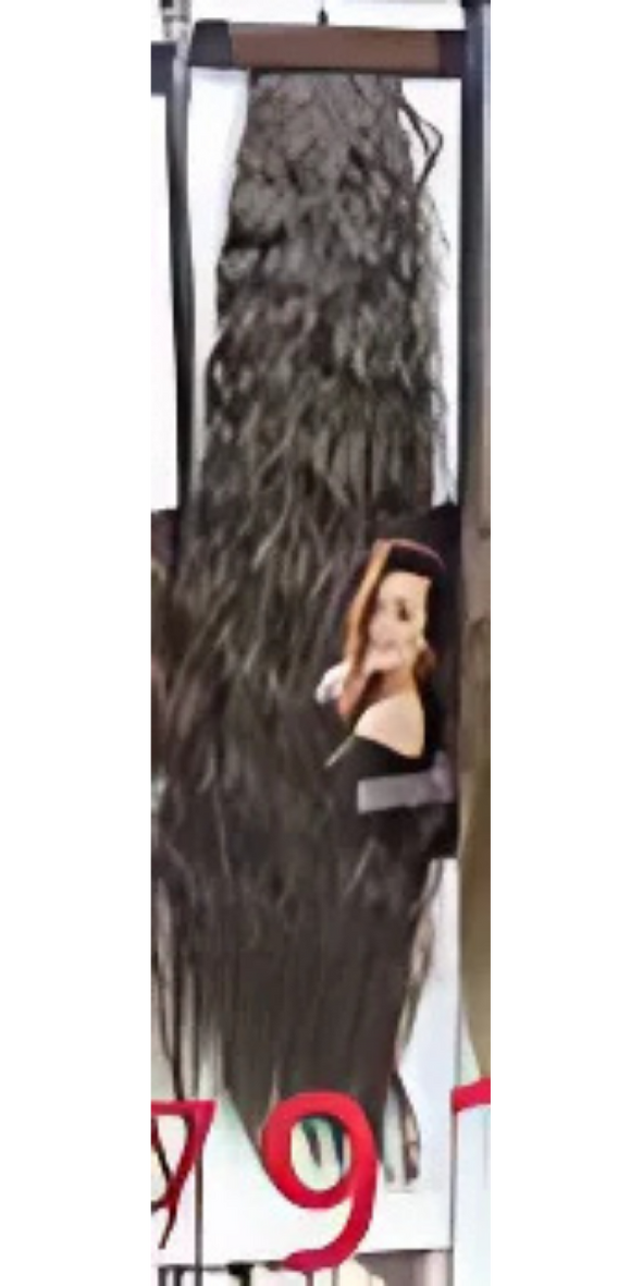 Curly ponytail extension