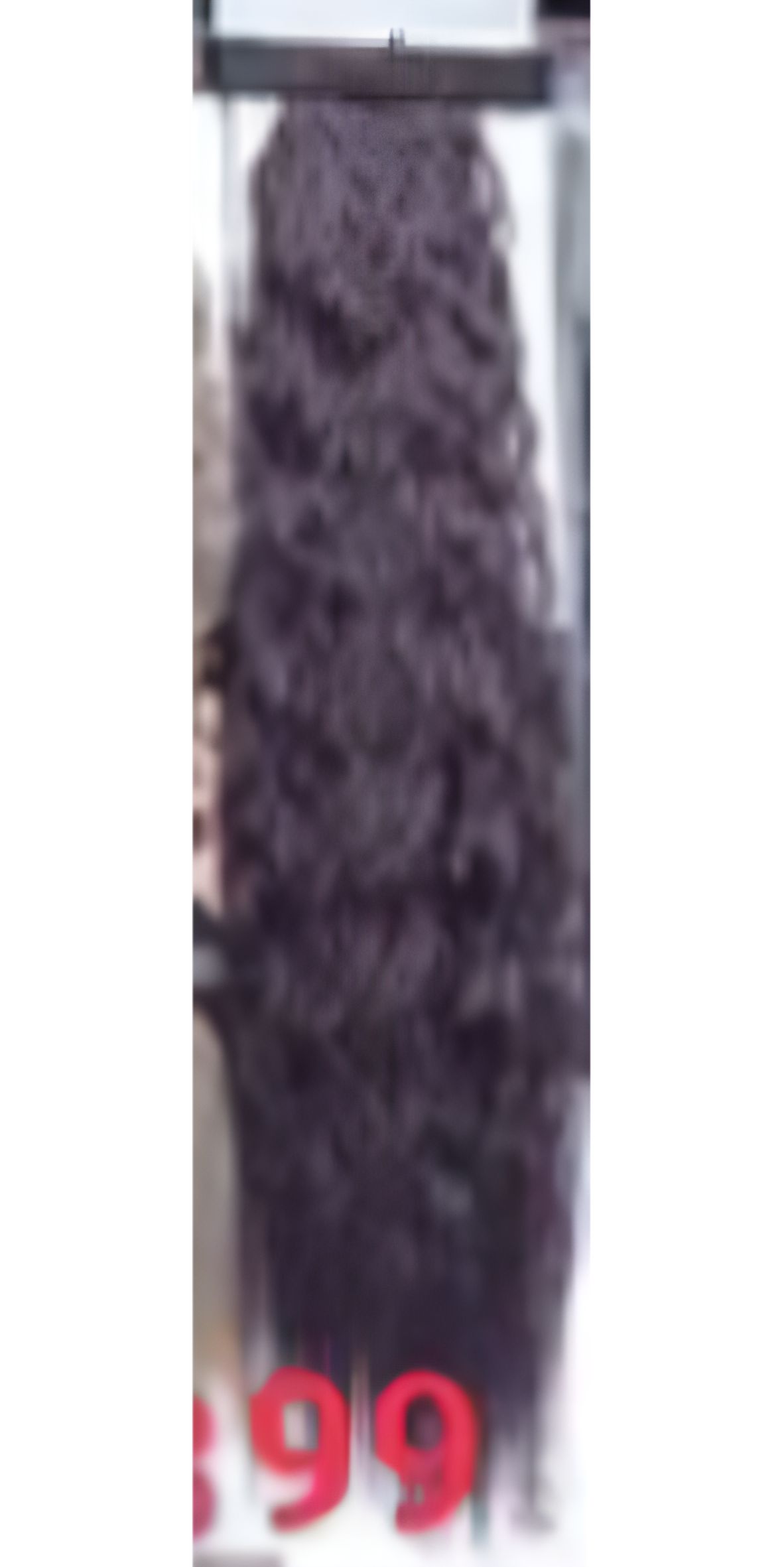 Curly ponytail extension