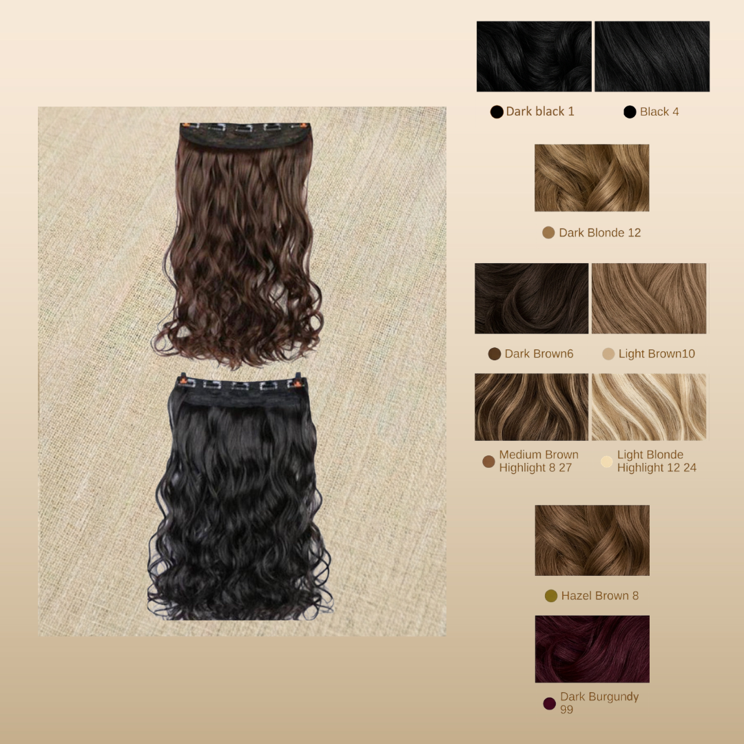 Wavy hair extension