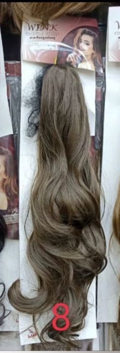 Claw clip ponytail wavy