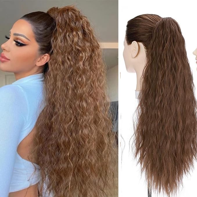 Claw clip ponytail curly