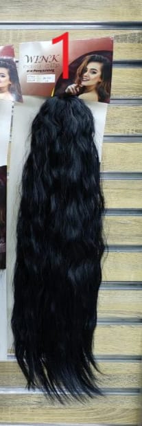 Claw clip ponytail curly