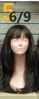 Layered wig with a French cut