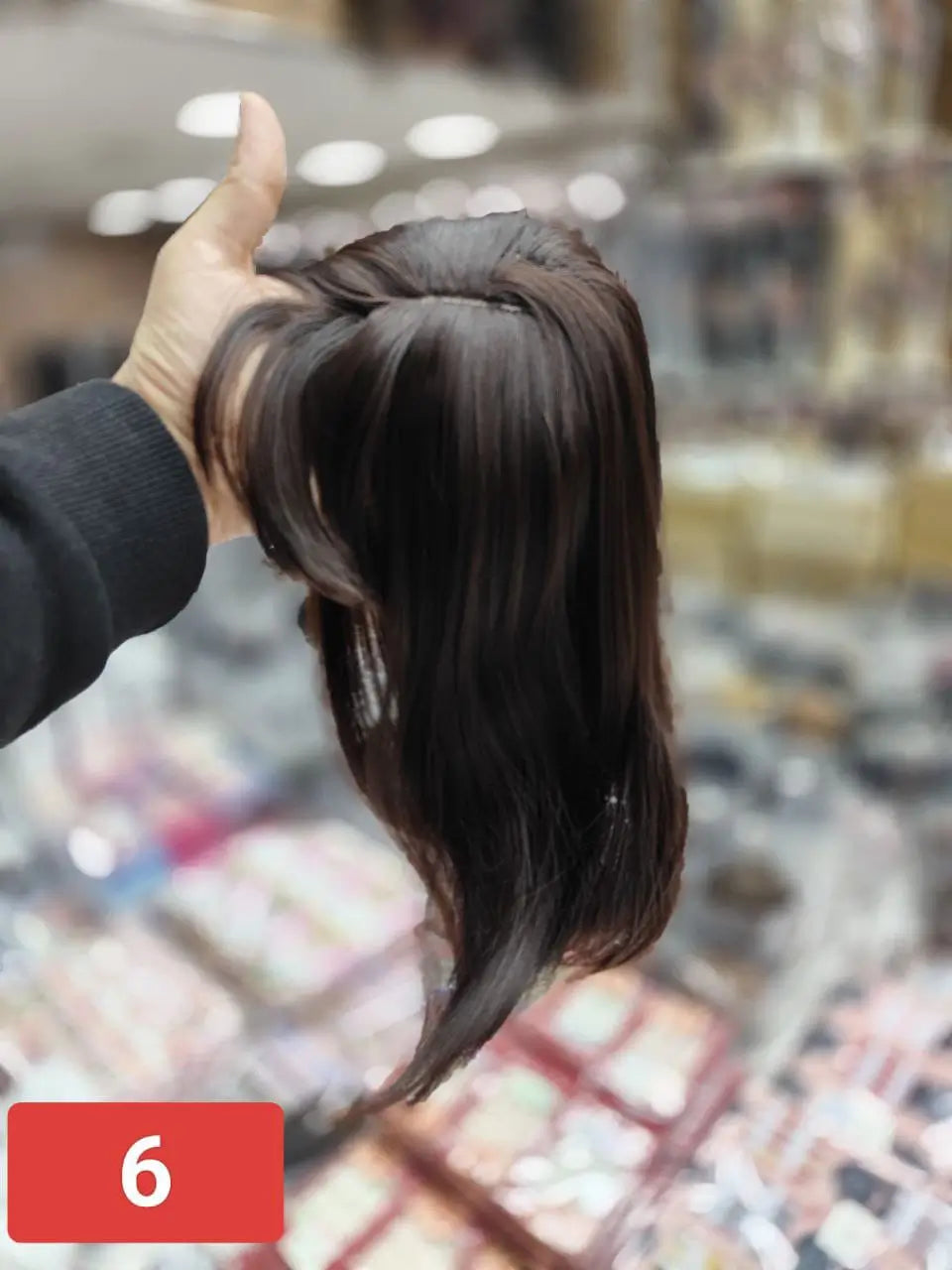 Topper Hair Extension With a French cut